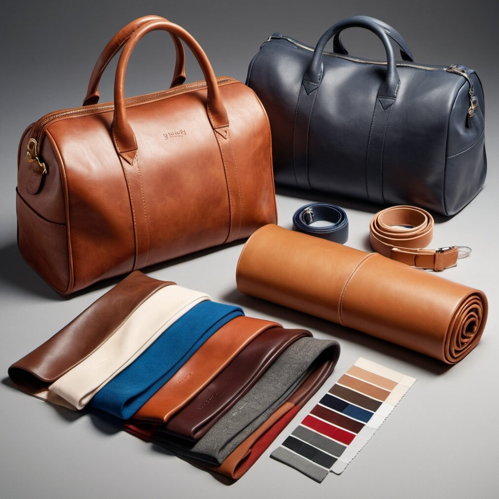 High-quality fabric lining for leather goods, showcasing its soft texture and durability.
